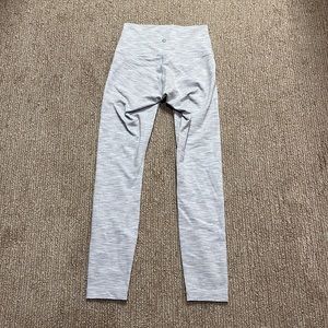 Lululemon Wunder Train Leggings White/light patterned size 4